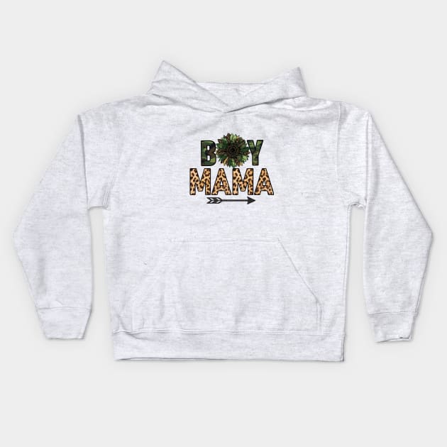 Boy Mama Kids Hoodie by Samphelinshop